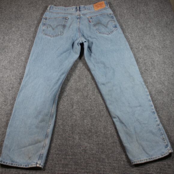 Levi’s 550 Jeans Mens 34x32 Light Wash Relaxed Fit Tapered Leg Non Stretch Y2K - Picture 6 of 12